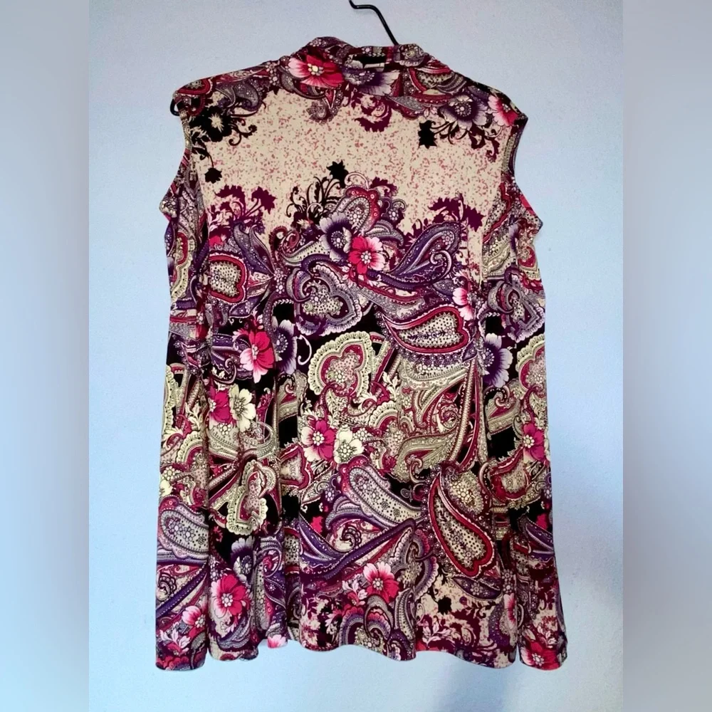 Women’s Susan graver paisley blouse XL - Picture 8 of 8